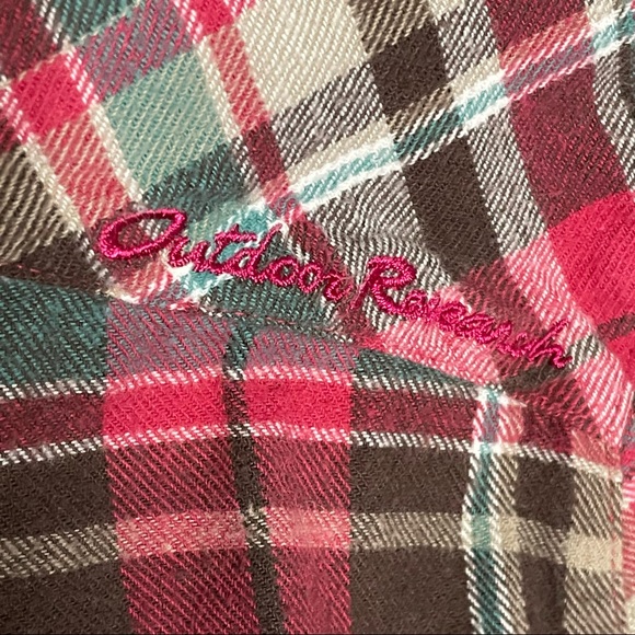 Outdoor Research pink Ceres flannel button down shirt - Picture 4 of 6